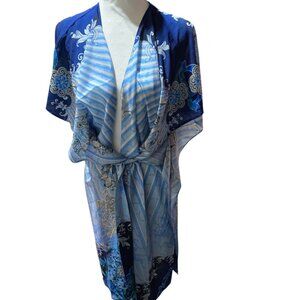 Magistral Blue Kimono Beach Coverup